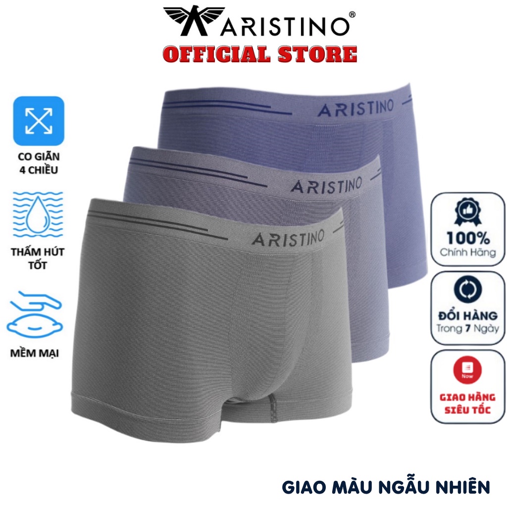 Sịp đùi quần lót nam boxer Aristino ABX064 quần xì chất liệu Polyamide mềm mại co giãn khử mùi không gây kích ứng da
