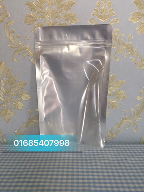 100g Túi zipper ghép bạc