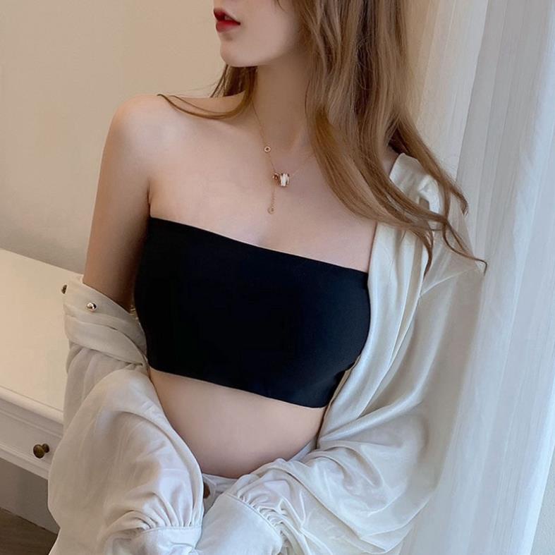 Áo Bra Đúc Su Trơn Không Dây Cài Sau Siêu Mềm Mịn 8883