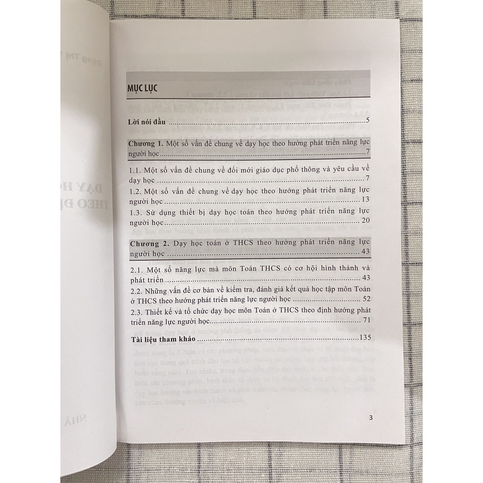 Sách Dạy học môn Toán cấp THCS theo hướng phát triển năng lực HS (Định hướng chương trình mới)