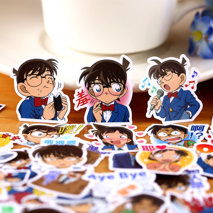 Peripheral handbook, homemade anime character emoticon sticker pack, Detective Conan