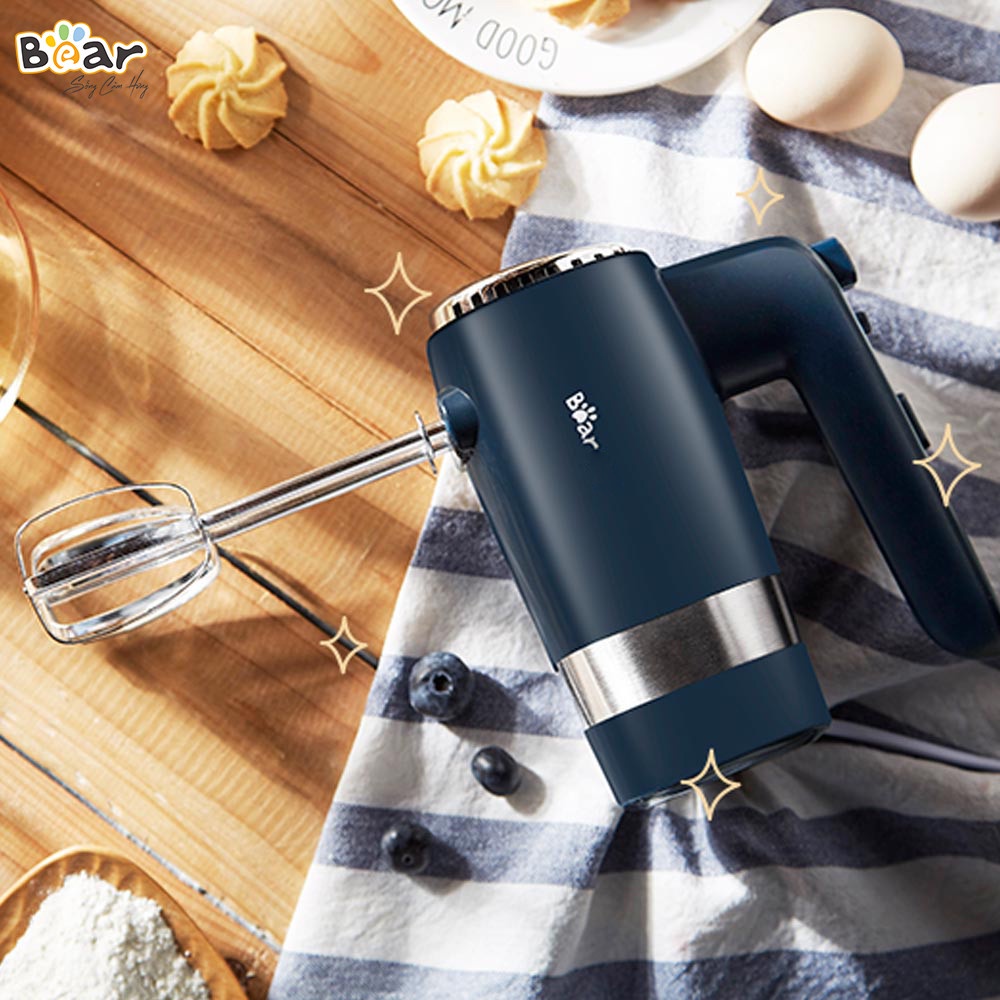 Máy đánh trứng máy đánh kem cầm tay mini bear B02L1 Đa Năng, Mạnh Mẽ, Bền Bỉ Bào Hành Chính Hãng 18 Tháng Bếp Nhà Bear
