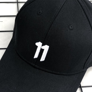 Mũ lưỡi trai vành cong in chữ số 11 phong cách Hàn quốc cá tính cho nữ