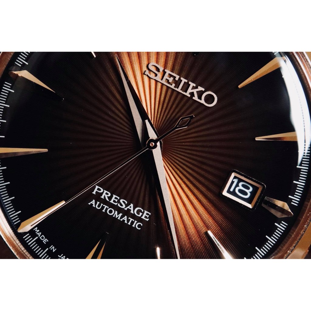 Đồng Hồ Nam Seiko Presage Automatic Sang Trọng Dây Da