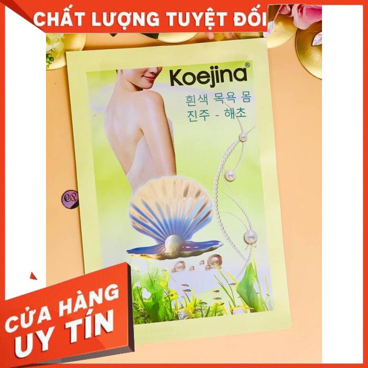 tắm trắng bịch koejina hàn quốc 120g đủ loại -làm trắng mịn màng sau 30phut -ít châm trích