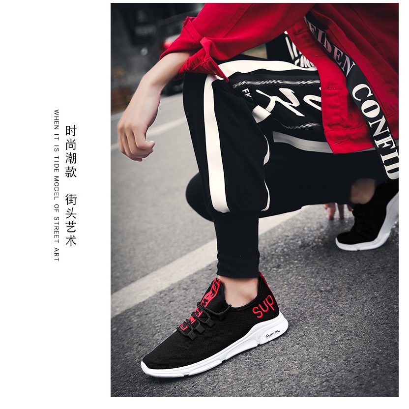 Giày Sneaker Nam thể thao màu trắng cổ cao cho học sinh phong cách Hàn Quốc TAKUTA mã SUT