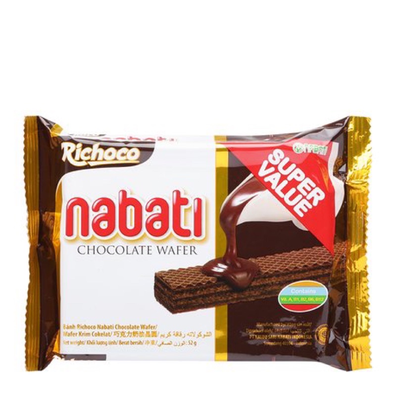 [Mua nhiều hỗ trợ giảm giá] Bánh xốp Nabati gói nhỏ 52g với 2 mùi (Phô mai va sô cô la)