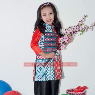 Set Áo dài gạch bông cô Ba Sài Gòn ( kèm quần và tuban)