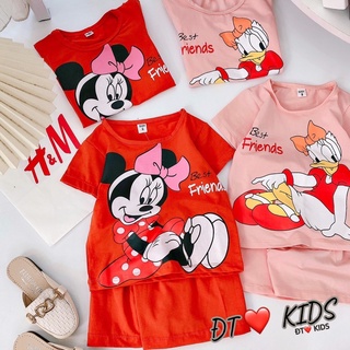 [SET BÉ GÁI] Bộ micky donald mềm mát cho bé gái