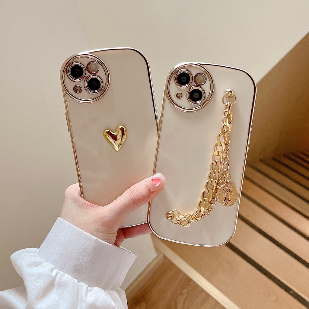 Ốp Điện Thoại Viền Cong Mạ Điện Cho iPhone14Pro IP13Pro iPhone14 iPhone11 iPhone11 iPhone11 12Promax 13Promax 11 12 13