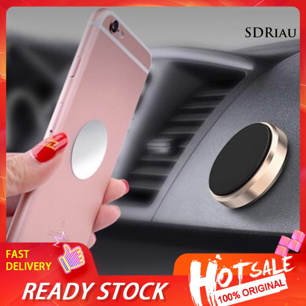 Giá Đỡ Điện Thoại Hình Tròn Từ Tính Gắn Lỗ Thông Gió Xe Hơi