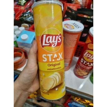 Snack khoai tây Lays stax lon 105g