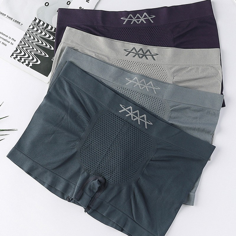 Quần lót nam Boxer quần sịp đùi nam chất liệu Cotton cao cấp co dãn 4 chiều 5D