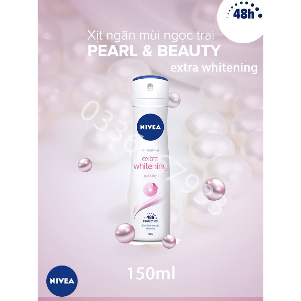 Xịt ngăn mùi NIVEA Pearl & Beauty ngọc trai quyến rũ (150ml) | BigBuy360 - bigbuy360.vn