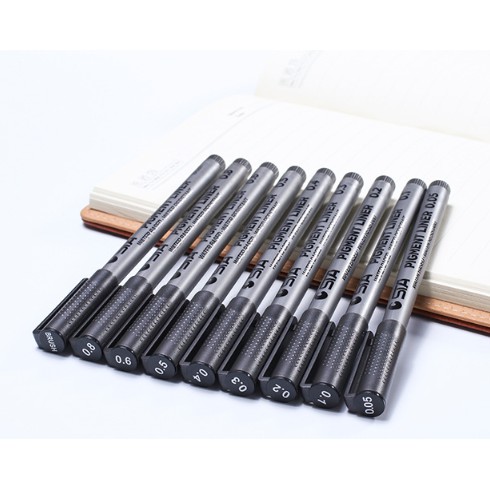 Bộ Bút vẽ nét mỹ thuật KHÁNG NƯỚC  STA 9 cây