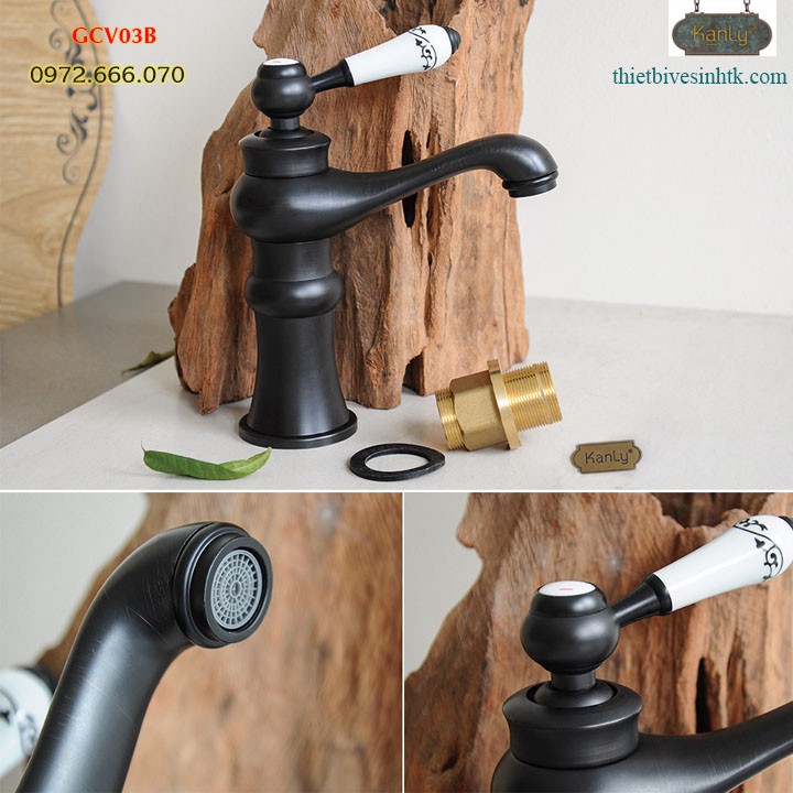 Vòi lavabo bằng đồng GCV03B