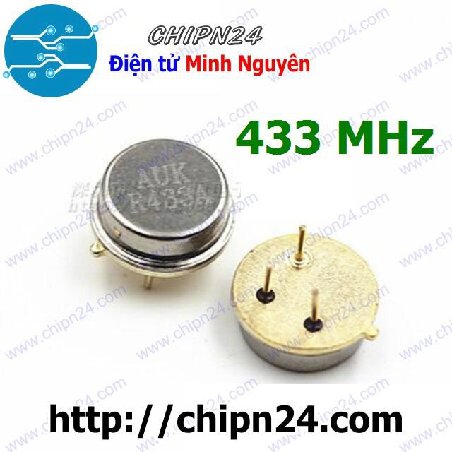 [2 CON] Thạch anh RF 433M tròn (433MHz 433)