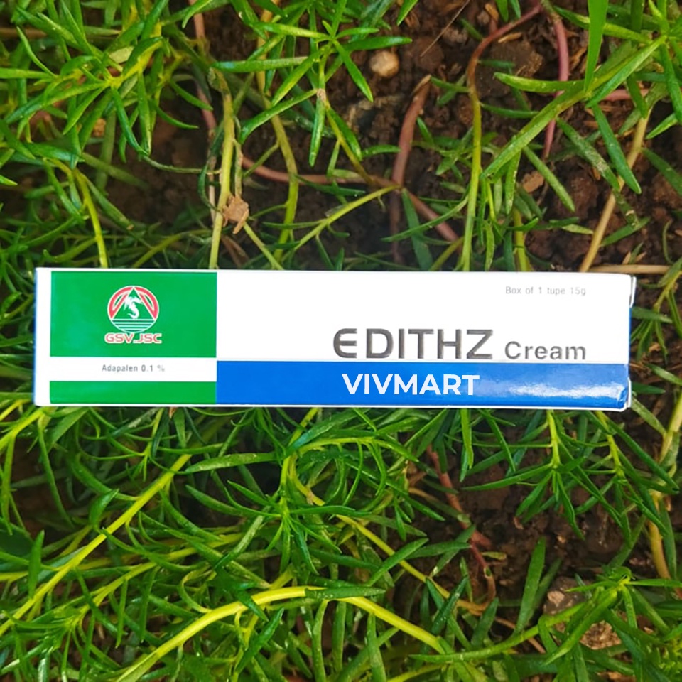✅ Chấm mụn Edithz cream 15g - Adapalene 0.1% Giảm mụn, giảm nhờn