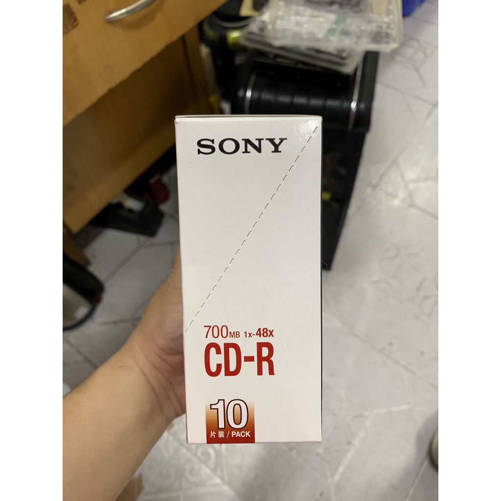 Hộp 10 đĩa trắng CD-R Sony