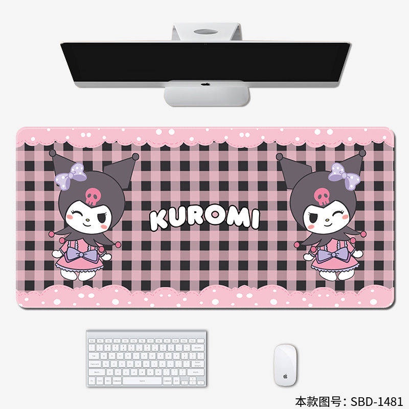 Miếng Lót Chuột Bàn Phím Họa Tiết Hoạt Hình Kuromi Cho Nam Và Nữ