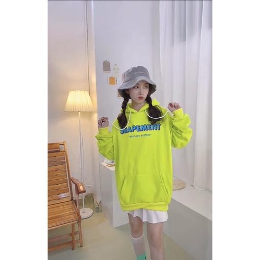 Áo Hoodie Tay Dài Túi Bụng Unisex Xanh Lá SEAPEMENT