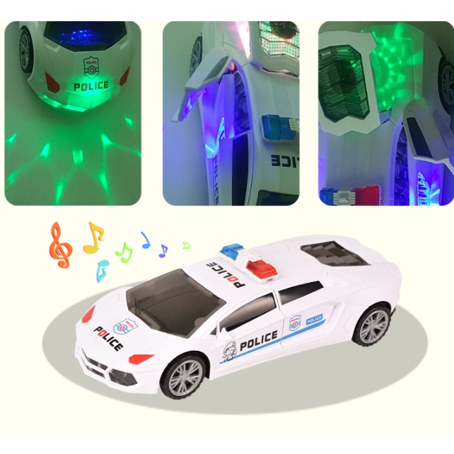 [Hàng sẵn] Đồ chơi xe Ô tô đồ chơi Xoay 360 độ Có đèn, phát nhạc vui nhộn