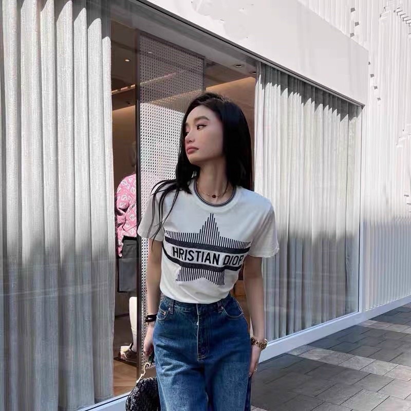 Áo Len đi or ngôi sao cổ tròn tay cộc, len mongtoghi Quảng Châu A031