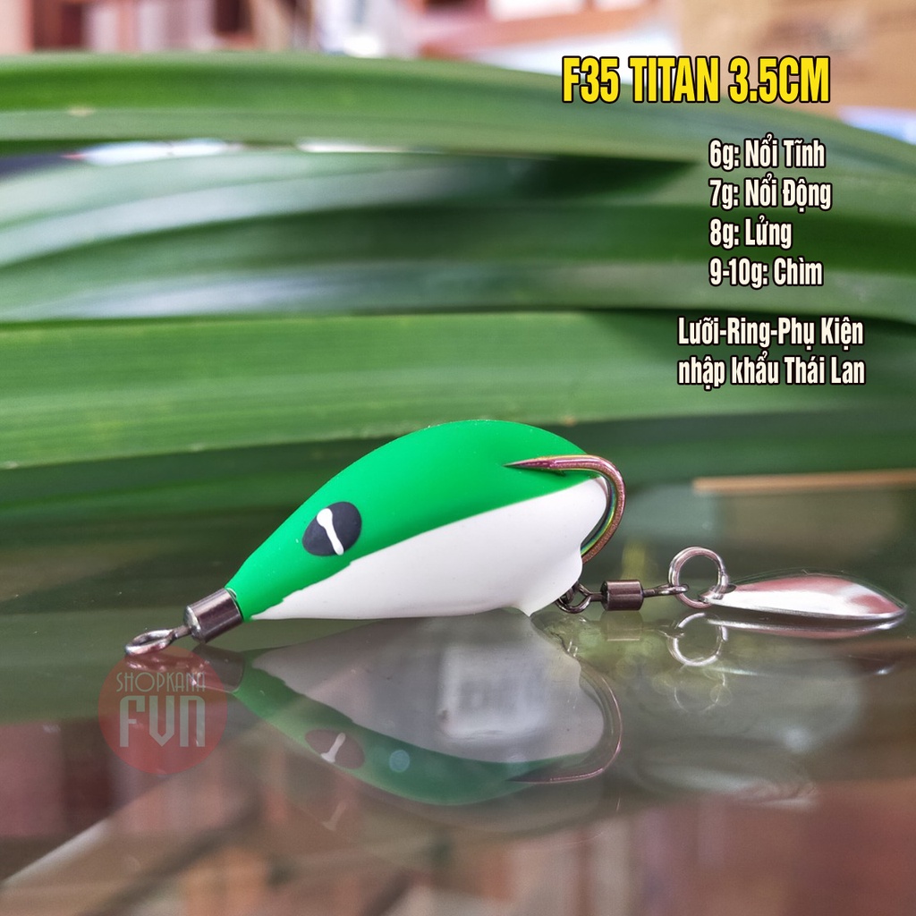 Nhái hơi F35 lưỡi Titan, cao su, lưỡi, phụ kiện Thái Lan nhập khẩu