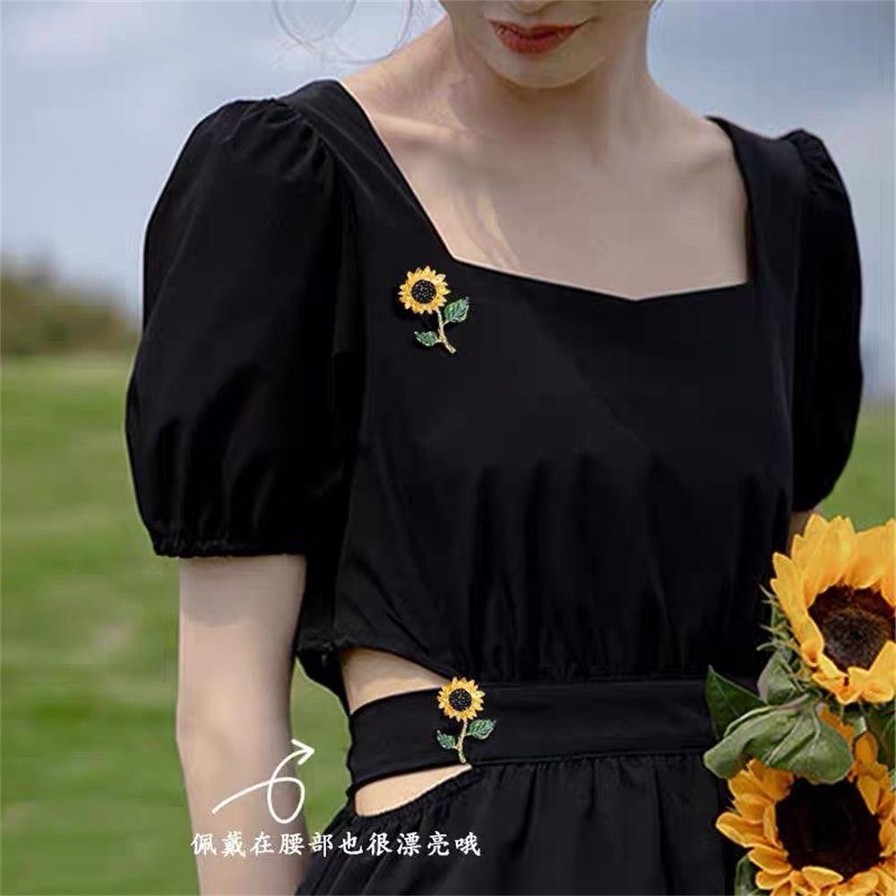 Trâm Cài Áo Hình Hoa Cúc Phong Cách Vintage Thời Trang