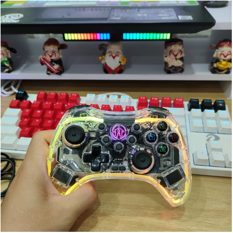 Tay Cầm Chơi Game Không Dây S03 RGB, Bluetooth Tương thích với / PS4 / PS3 / PC / IOS MFI / Android / Apple Arcade Steam