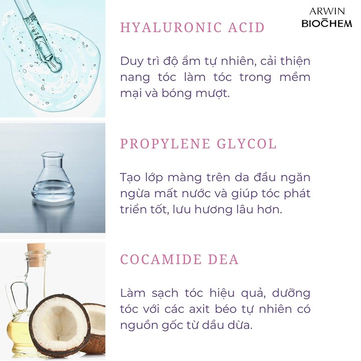 Dầu gội Dầu xả Biochem cao cấp chăm sóc toàn diện dành cho mọi loại tóc hư tổn 950ml