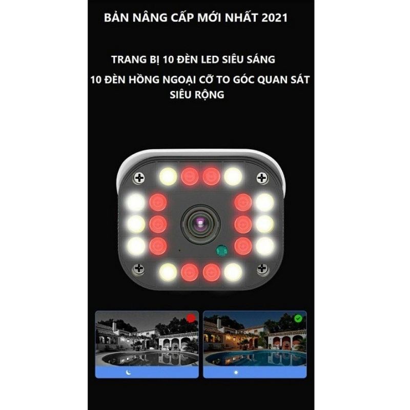 Camera yoosee thân xoay 4 râu 20 đèn 3.0 MPX góc rộng ban đem có màu kèm thẻ nhớ yoosee | BH 12 Tháng | BigBuy360 - bigbuy360.vn
