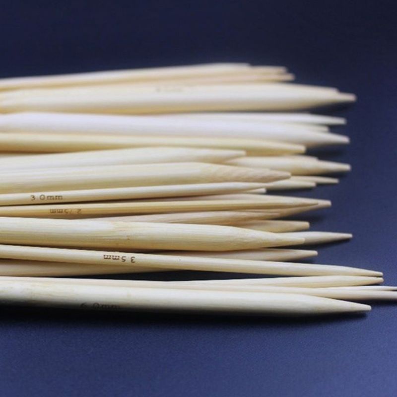 Bộ 18 Kim Đan Len Bằng Tre Kích Thước 2mm - 10mm 40 / 80cm