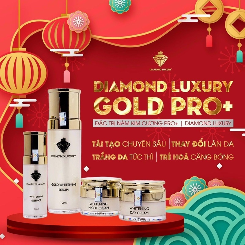 Bộ Kem Nám Diamond Luxury Go Pro+ Chính Hãng