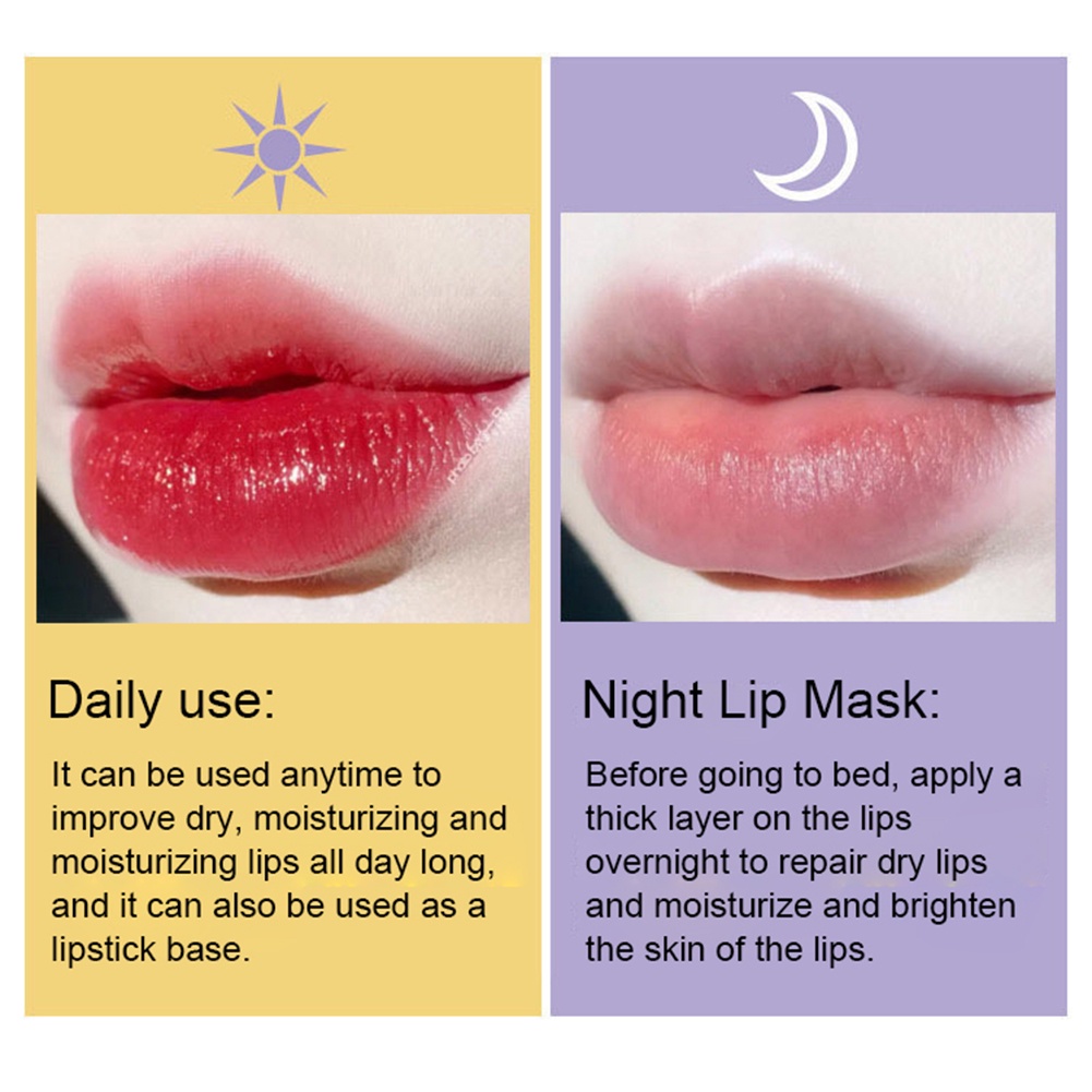 Mặt nạ môi CAPPUVINI ANNIES dưỡng ẩm làm mờ nếp nhăn chăm sóc đôi môi khi ngủ kiểu dáng lọ mật ong