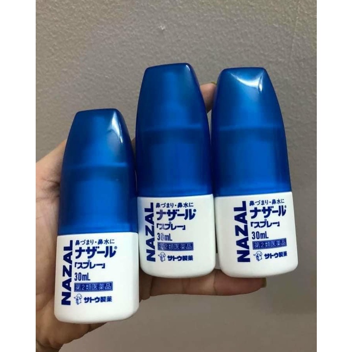 [Hàng Nội Địa] Xịt mũi Nazal Nhật Bản 30ml - Xịt Ngạt Mũi, Sổ Mũi, Xoang