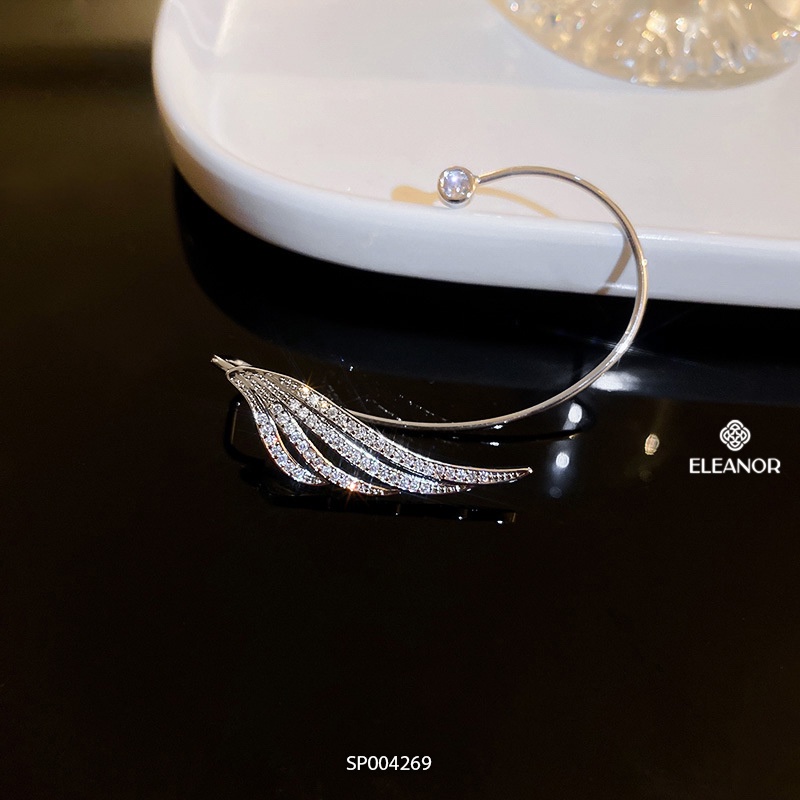 Bông tai nữ gắn vành Eleanor Accessories hình chiếc cánh phụ kiện trang sức 4269