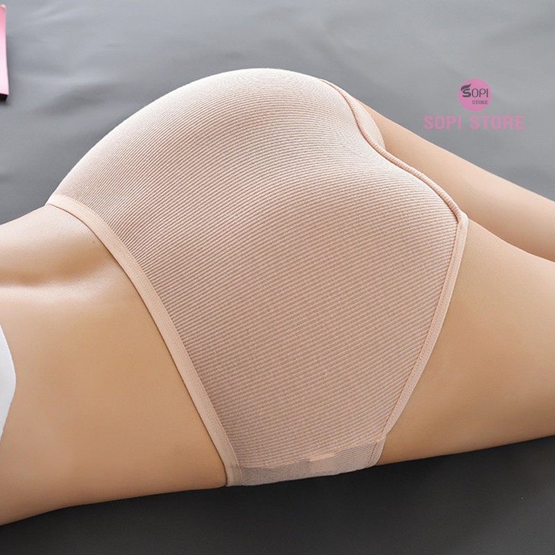 Quần lót nữ cotton cao cấp kẻ sọc một màu, quần lót cotton kháng khuẩn mỏng nhẹ thoáng khí QLH79 - Sopi Store | BigBuy360 - bigbuy360.vn