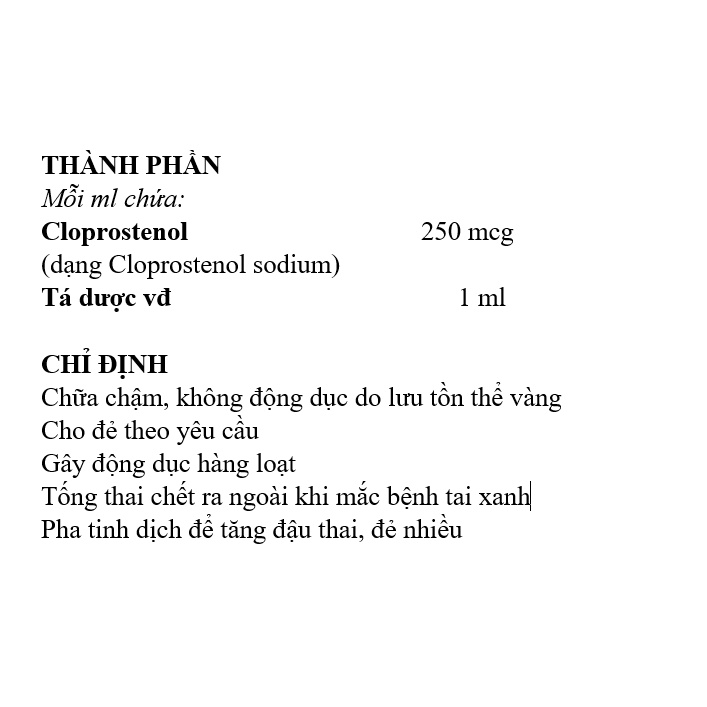 Thú Y Han-Prost Hanvet Kích Đẻ, Hẹn Đẻ Vật Nuôi