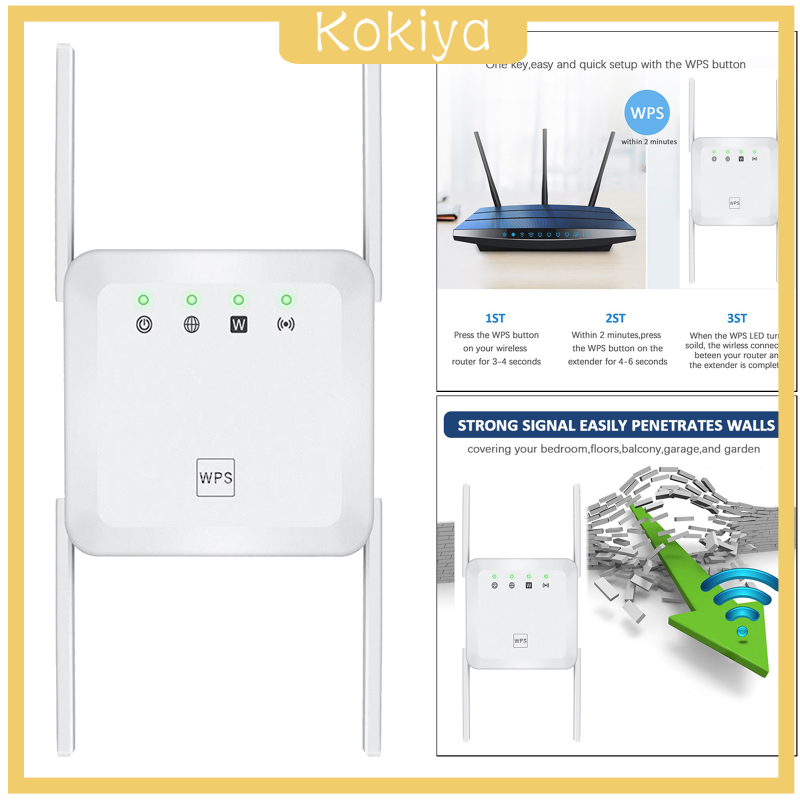 Thiết Bị Khuếch Đại Wifi 1200mbps 2.4 &amp; 5ghz Phích Cắm Uk Màu Trắng