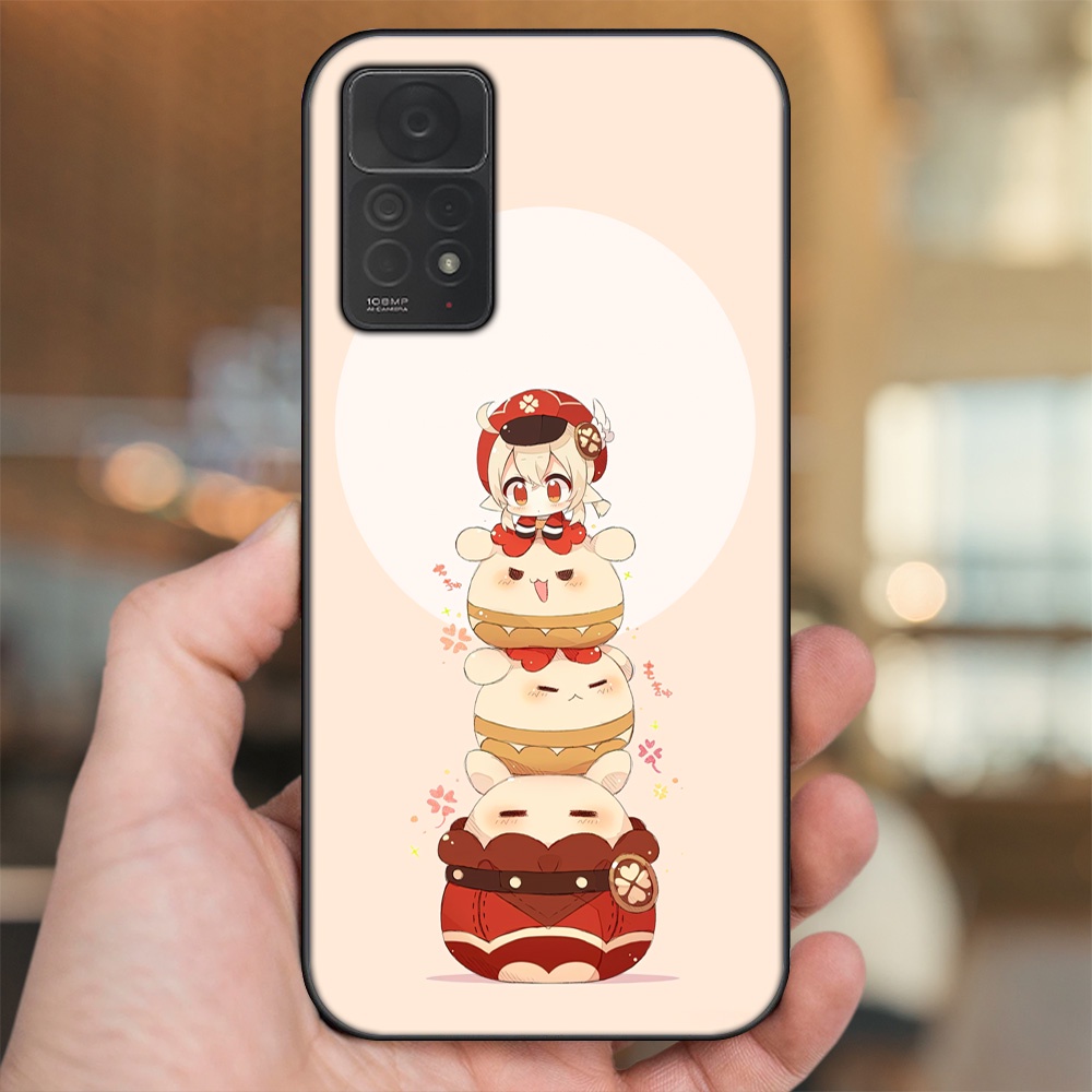 Ốp lưng Xiaomi Redmi Note 11 Pro 4G viền đen in hình Klee Genshin Impact