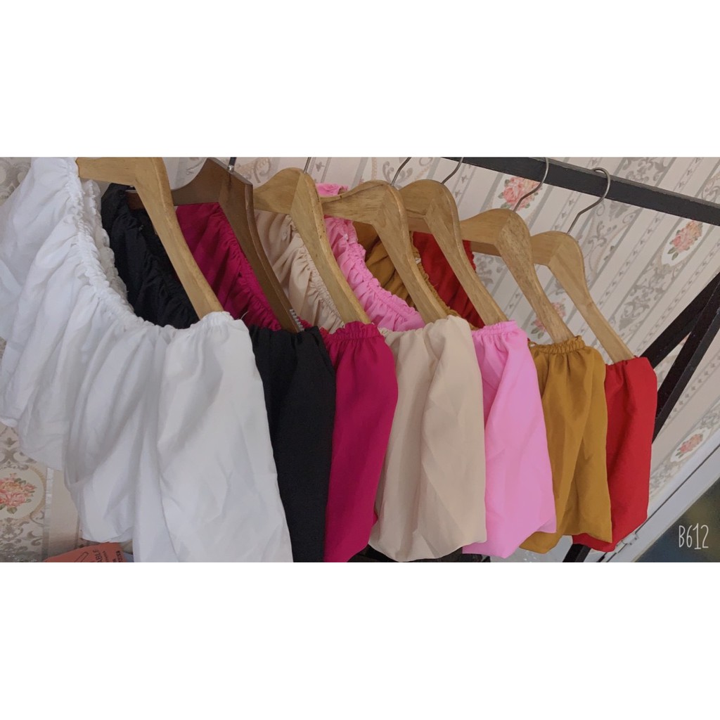 [ HÌNH THẬT ] Áo voan 2 lớp tay phồng VKV17720 hình chụp thật y hình nha