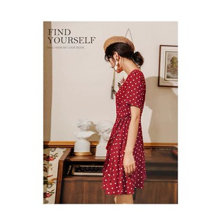 Villy Dress - Đầm bi đỏ