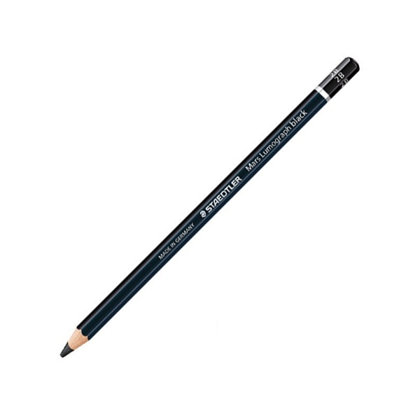 Bút Chì Gỗ 2B Staedtler Mars Lumograph 100B-2B - Thân Đen