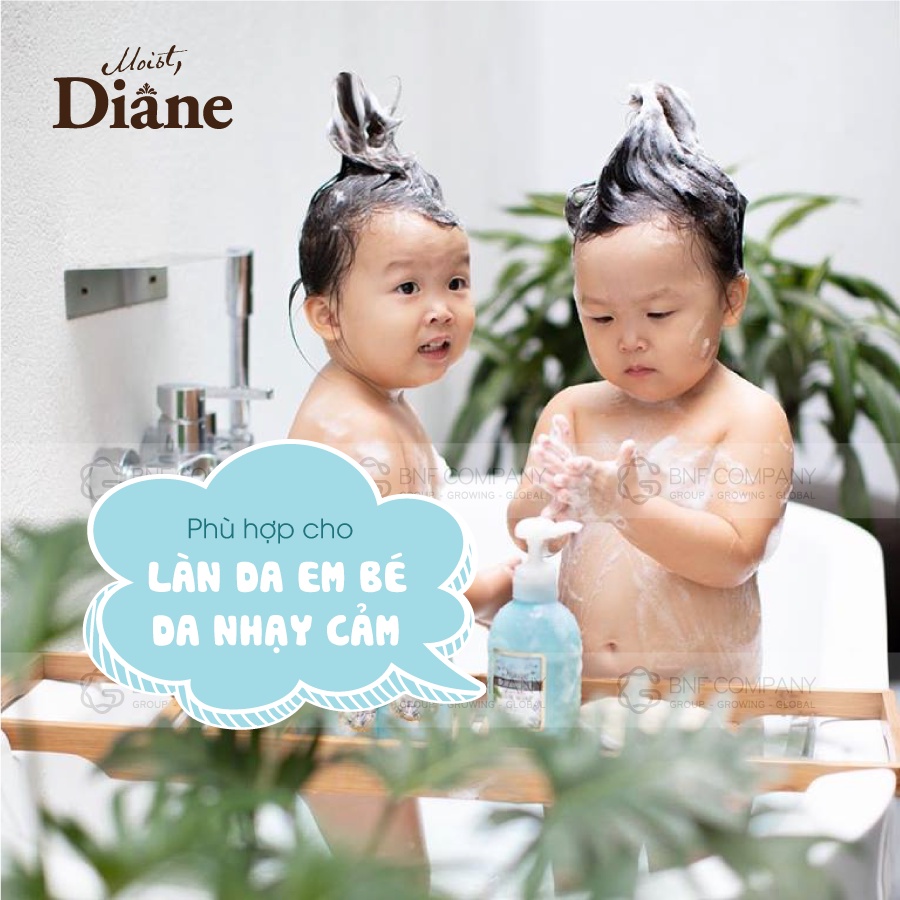 Combo 2 sữa tắm Moist Diane Botanical Refresh &amp; Moist (hương bạc hà) - 500ml