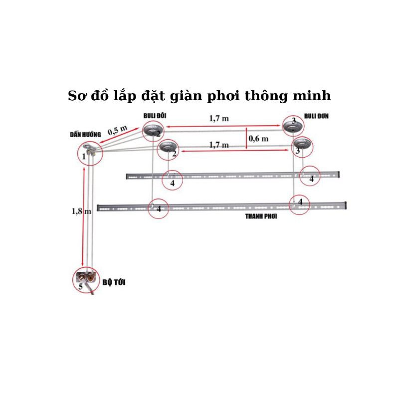 [Chính hãng] Giàn phơi đồ thông minh Hòa Phát siêu bền