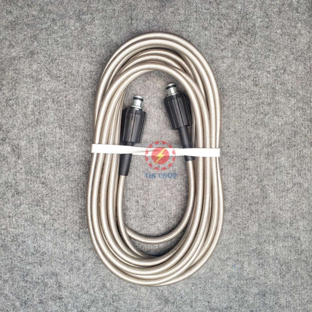 Dây Xịt Rửa Xe Zuikui Áp Lực Cao 3 Lớp Lõi 7m-10M-15M- 20M-30M Ren 22mm-22mm, cần nối dài, súnɡ xịt rửa xe