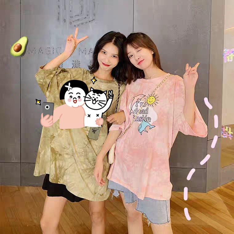 ÁO LOANG CÁ HEO ULZZANG 2 MÀU XANH HỒNG