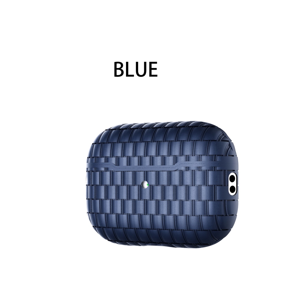 Vỏ Bảo Vệ Hộp Sạc Tai Nghe bluetooth Không Dây airpods 1 / 2 pro 3 2021 pro 2 2022 Bằng TPU Mềm Họa Tiết Bện Chống Sốc