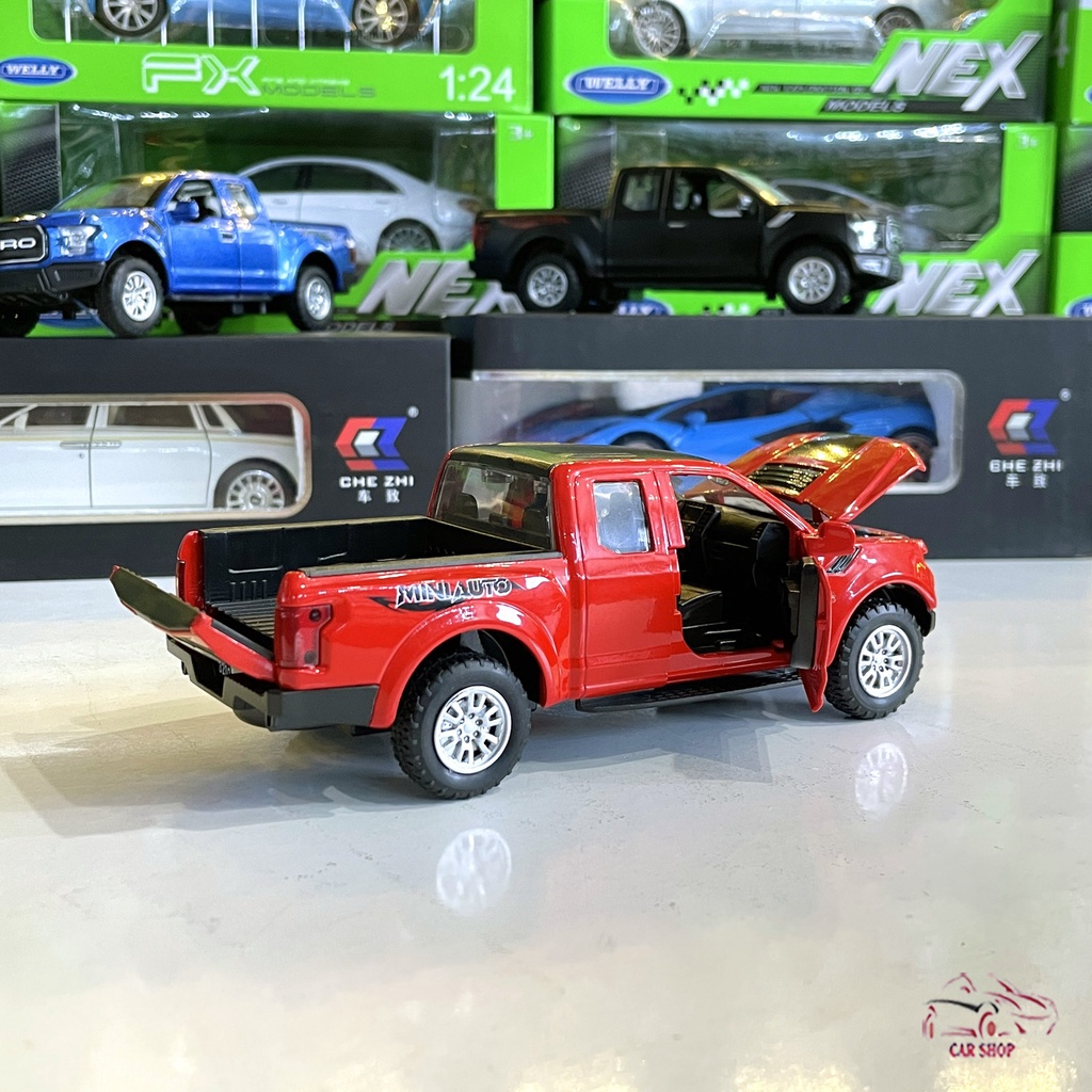 Mô hình xe bán tải Ford Ranger F150 tỉ lệ 1:32 màu đỏ